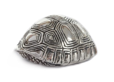 Lot 1322 - A silver sculpture of a tortoise, by Patrick Mavros