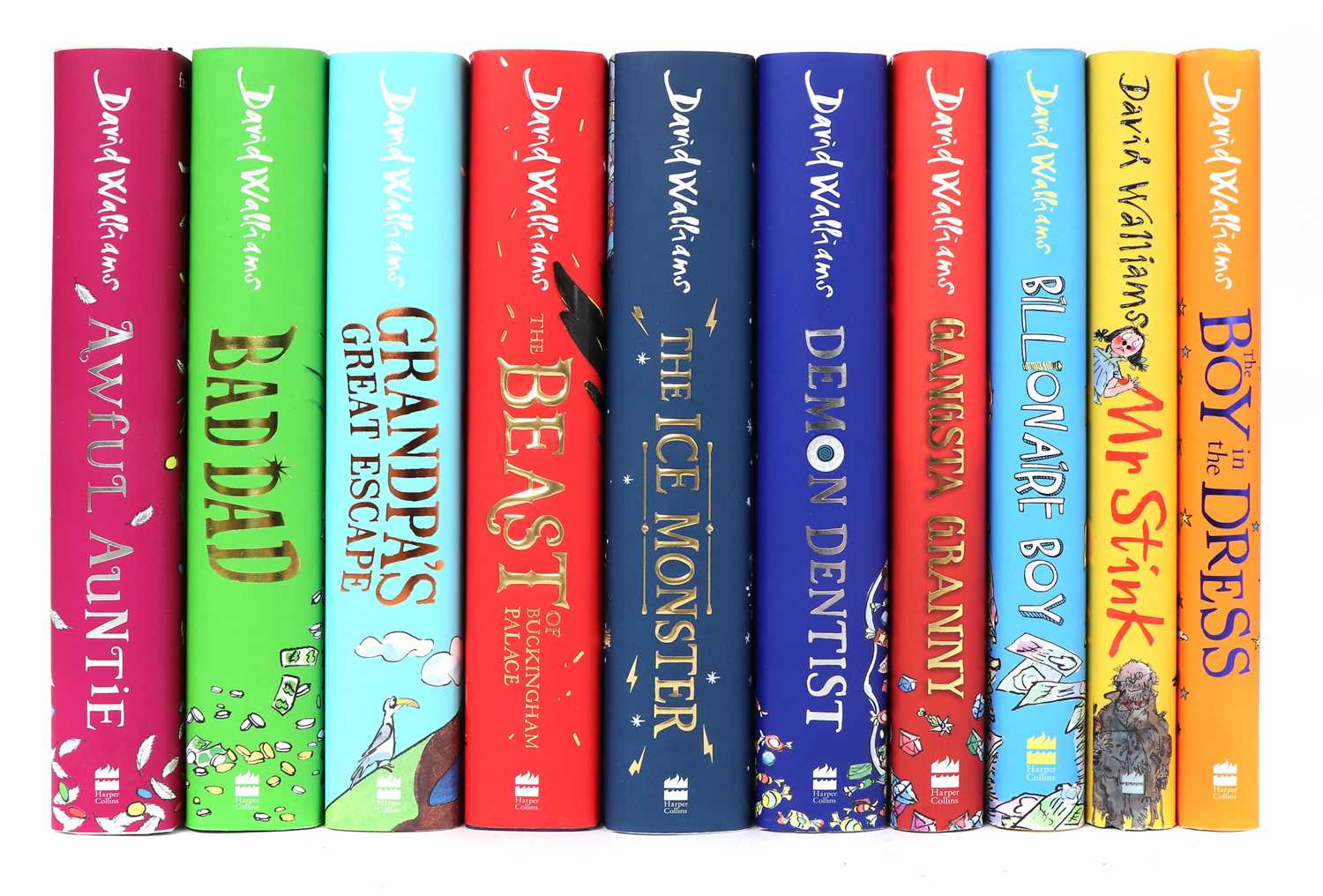Lot 36 - A collection of ten signed David Walliams books