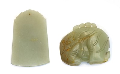 Lot 151 - Two Chinese jade carvings