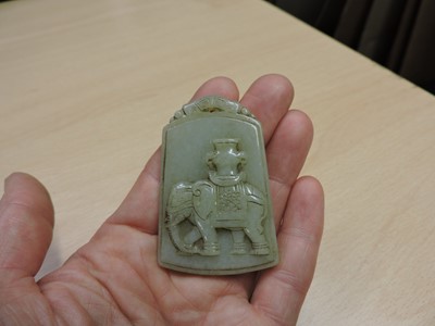Lot 151 - Two Chinese jade carvings