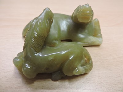 Lot 156 - A Chinese jade carving