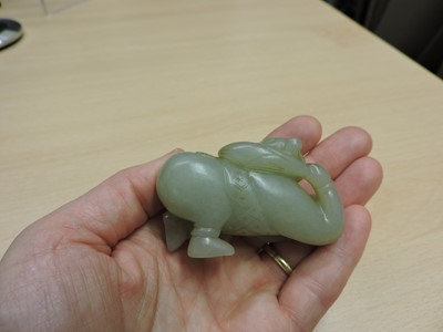 Lot 157 - A Chinese jade carving