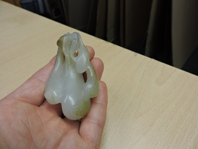 Lot 155 - A Chinese jade carving