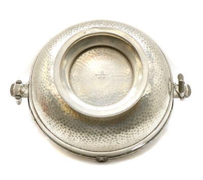 Lot 160 - An Art Deco planished pewter bowl