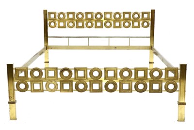 Lot 696 - An Italian brass bed frame