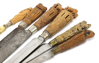 Lot 190 - Five Dutch and German steel knives