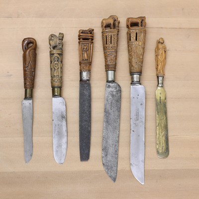 Lot 190 - Five Dutch and German steel knives