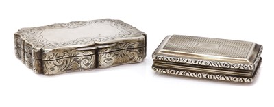 Lot 234 - A Victorian sterling silver snuff box, by Edward Smith, c.1840