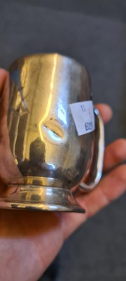 Lot 28 - A cased Victorian silver christening mug
