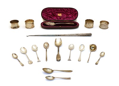 Lot 52 - A collection of silver flatware