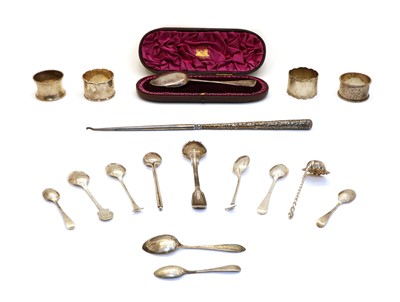 Lot 52 - A collection of silver flatware