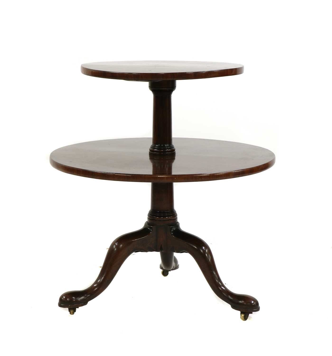 Lot 315 - A 19th century circular rosewood two tier table