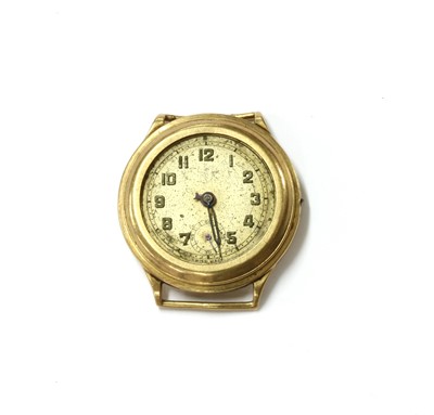 Lot 1533 - A 9ct gold mechanical watch head