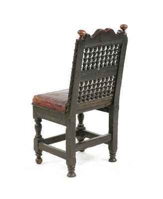 Lot 331 - A late 17th century oak standard chair