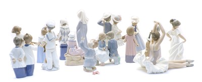 Lot 183 - A collection of Nao porcelain figures