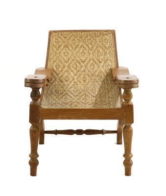 Lot 371 - A Burmese plantation chair