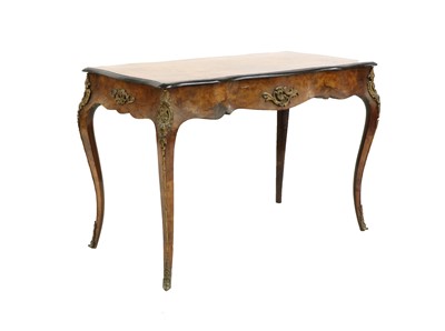Lot 323 - A 19th century French burr walnut side table
