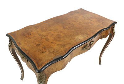 Lot 323 - A 19th century French burr walnut side table