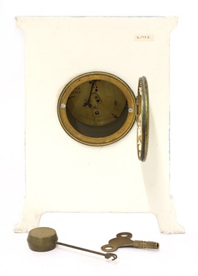 Lot 166 - A Wedgwood pottery mantel clock