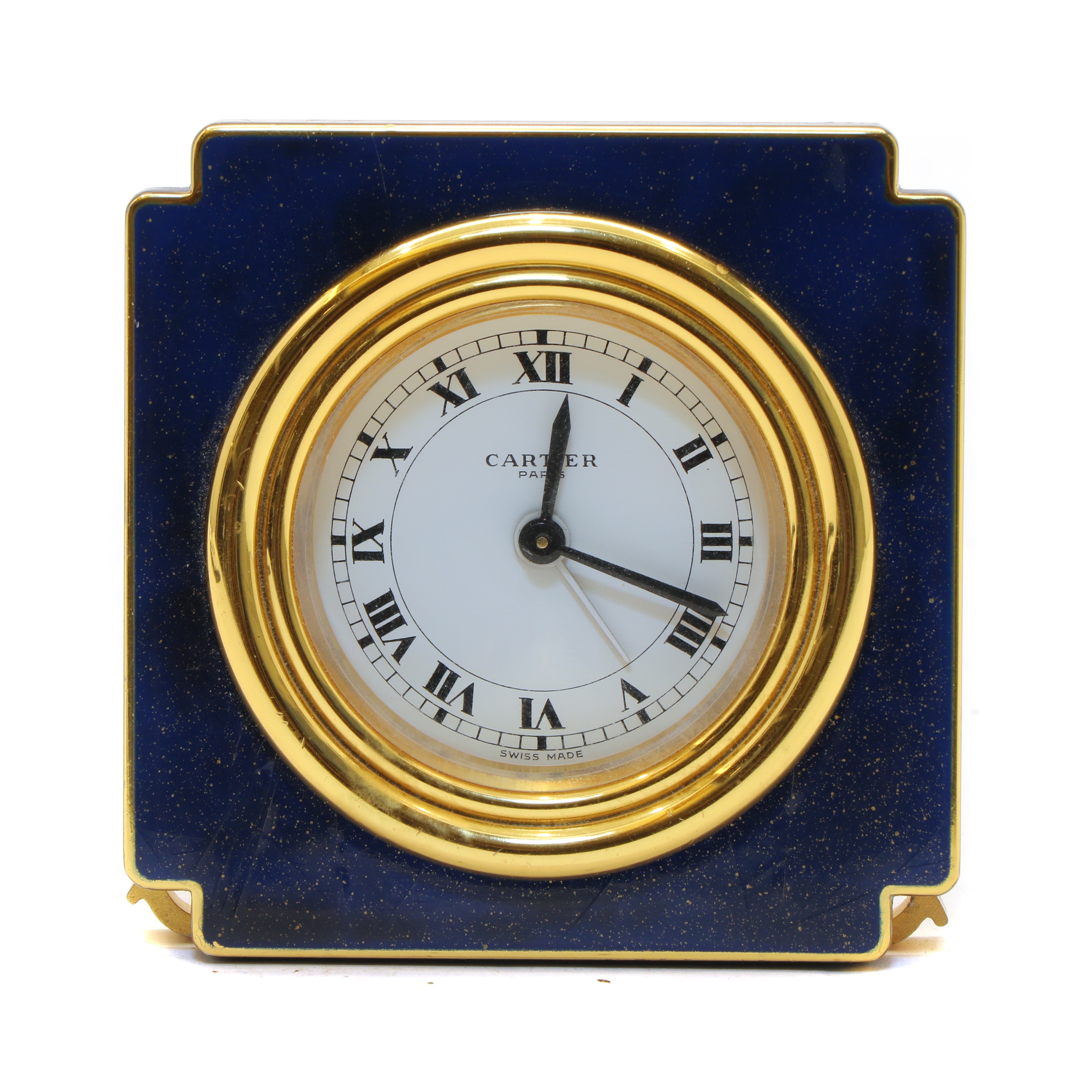 Lot 185 - A Cartier boudoir clock,