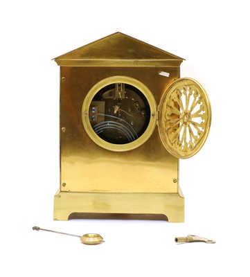 Lot 151 - A gilt bronze mantel clock