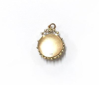 Lot 1309 - A gold pearl pendant
