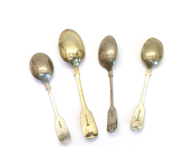 Lot 71 - Four silver plated spoons from the Bow Workhouse