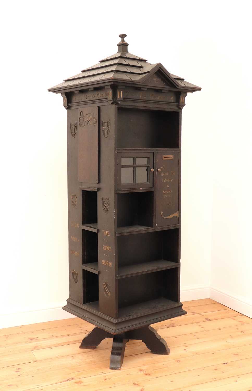 Lot 234 - An American 'Tabard Inn Library' ebonised