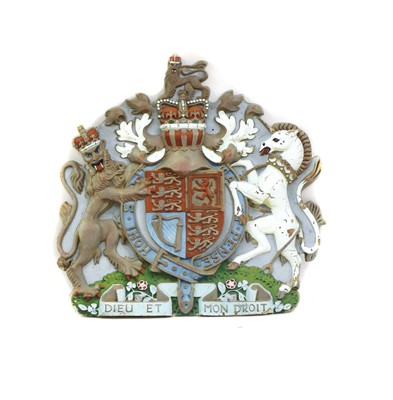 Lot 152A - A fibreglass UK coat of arms