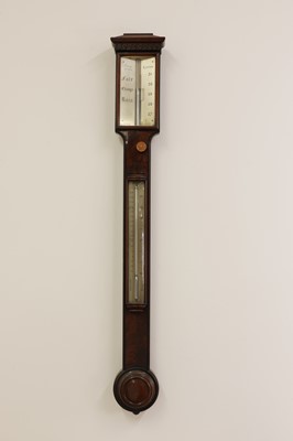 Lot 249 - A Victorian mahogany stick barometer