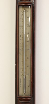 Lot 249 - A Victorian mahogany stick barometer