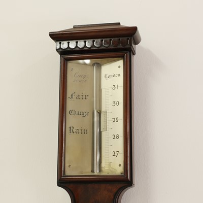 Lot 249 - A Victorian mahogany stick barometer