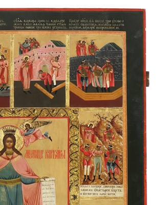 Lot 60 - A large hagiographical icon of St Barbara