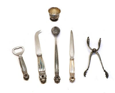 Lot 24 - A collection of Georg Jensen 'Acorn' pattern items
