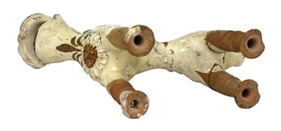 Lot 515 - A Turkish pottery aquamanile in the form of a lion