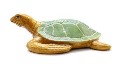 Lot 137 - A large glazed stoneware turtle