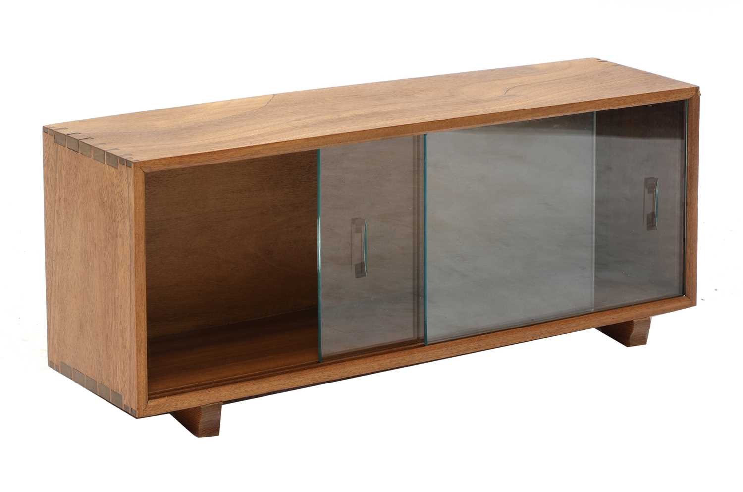 Lot 137 - A walnut desktop bookcase