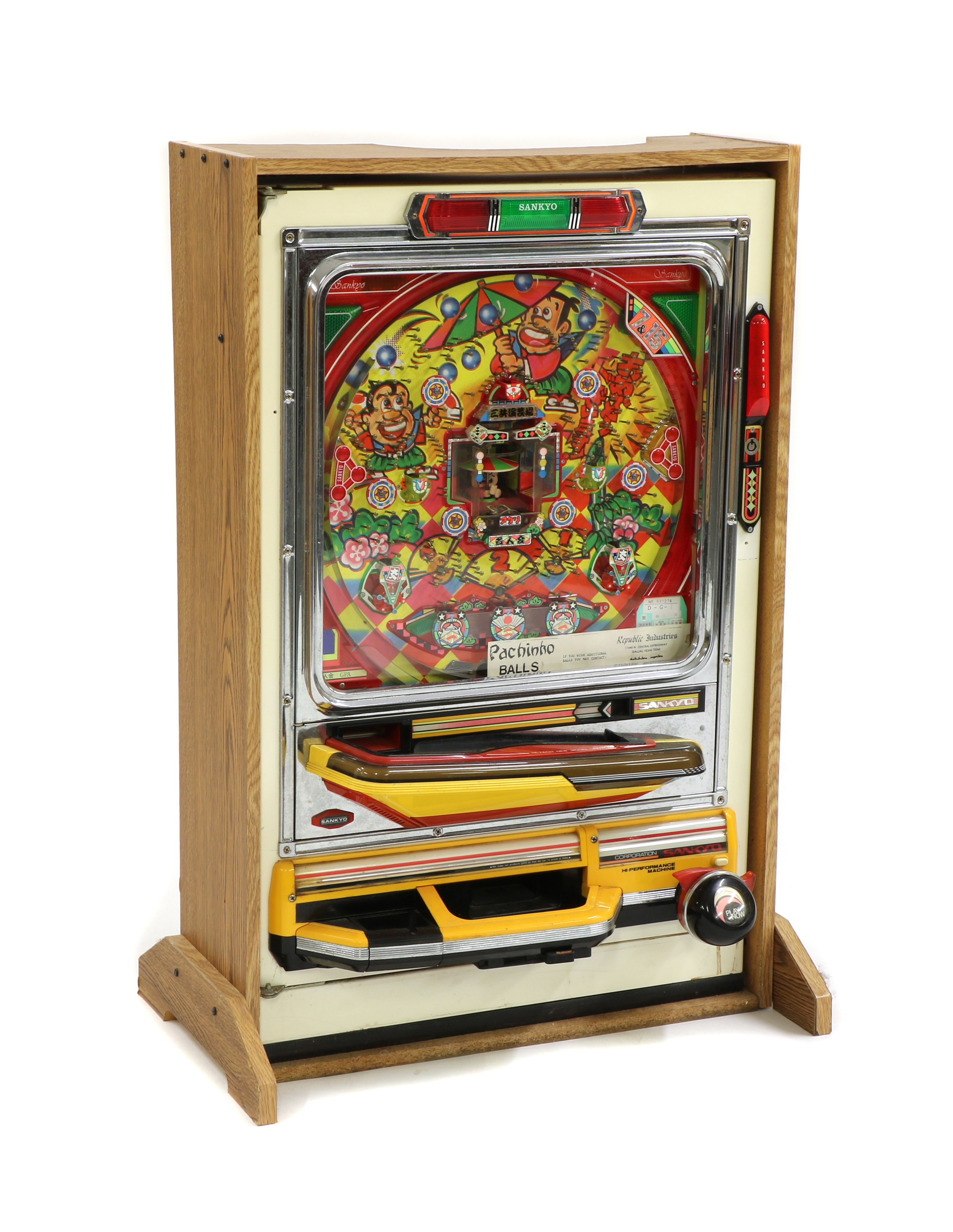 Sankyo Machine Lot 56 - A Sankyo Japanese pachinko machine,