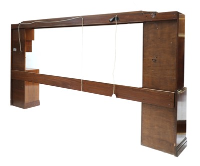 Lot 291 - An Heal & Son Art Deco walnut headboard