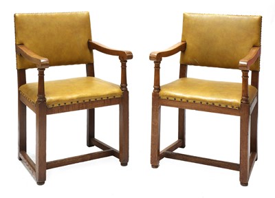 Lot 153 - A pair of Tilden 'Churchill' oak armchairs
