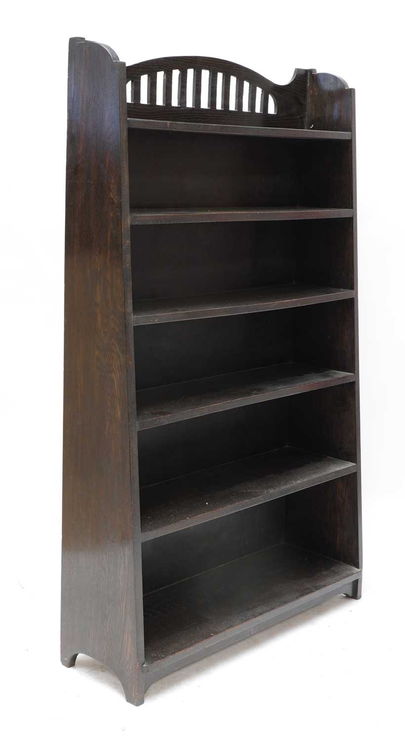 Lot 91 - An Arts and Crafts stained oak bookcase