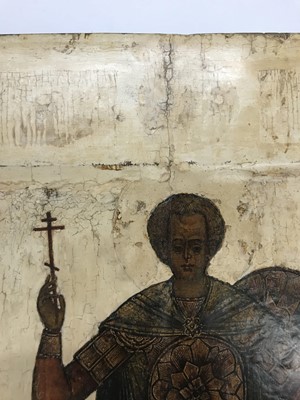 Lot 73 - An icon of St Demetri the Warrior Saint