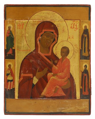 Lot 77 - An icon of the Tikhvin Mother of God