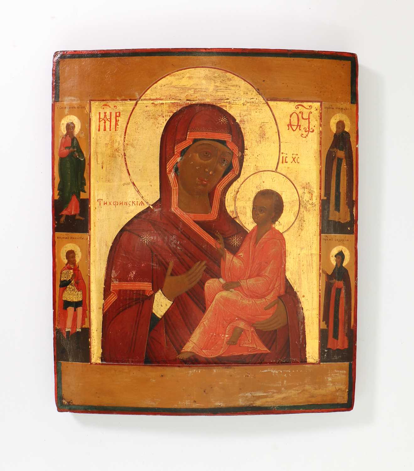Lot 77 - An icon of the Tikhvin Mother of God