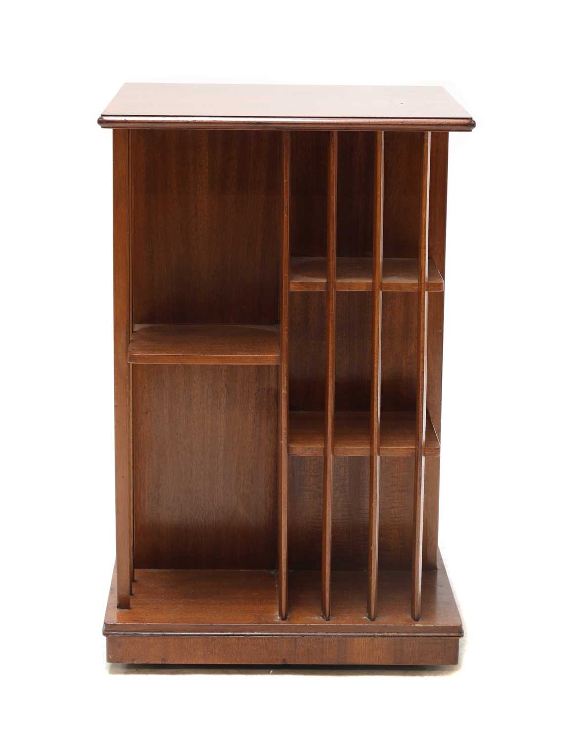 Lot 356 - A mahogany revolving bookcase