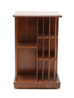 Lot 356 - A mahogany revolving bookcase