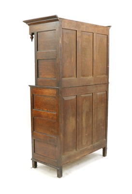 Lot 280 - An 18th century oak court cupboard