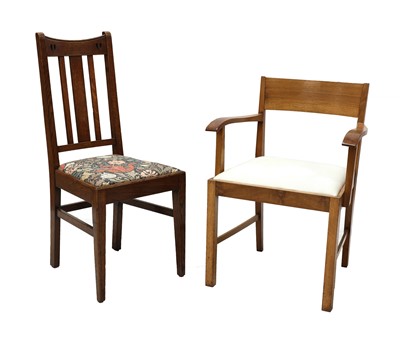 Lot 570 - An Arts & Crafts oak side chair