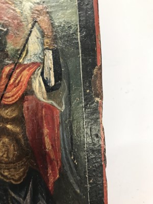 Lot 24 - An icon of The Miracle of St Michael at Chonae
