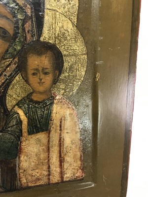Lot 67 - An icon of the Mother of God of Kazan